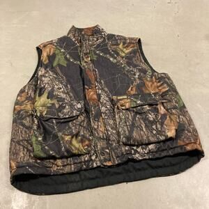 Reversible y2k Remington real tree camo vest